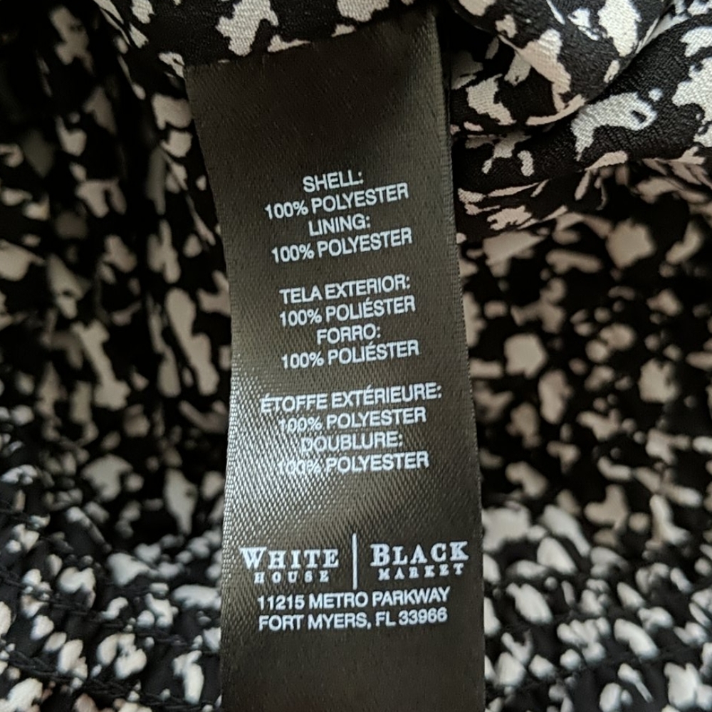 WHBM black/white halter dress size XS - Picture 6 of 6